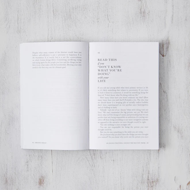 101 Essays, view 2, styled