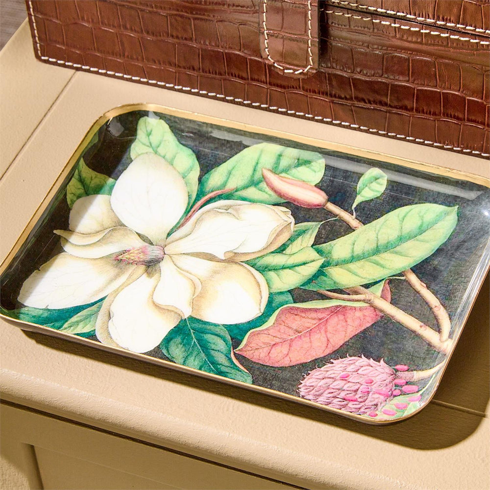 Floral Print Trinket Trays