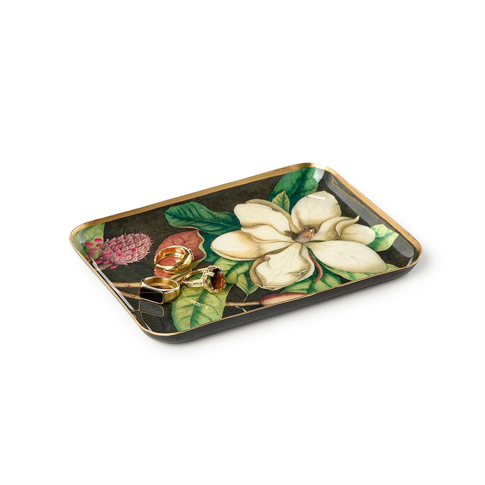 Floral Print Trinket Trays