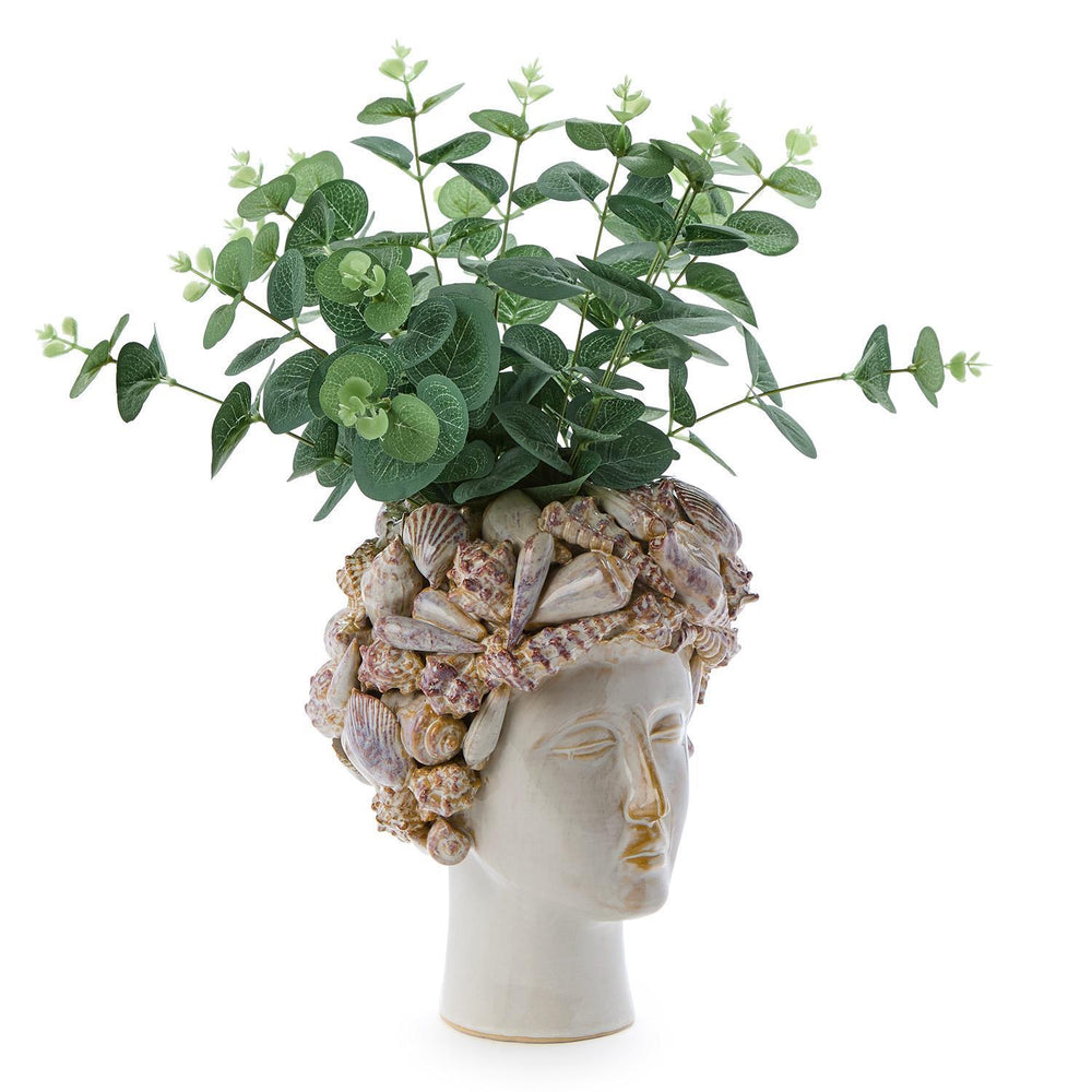Ceramic Shell Head Planter