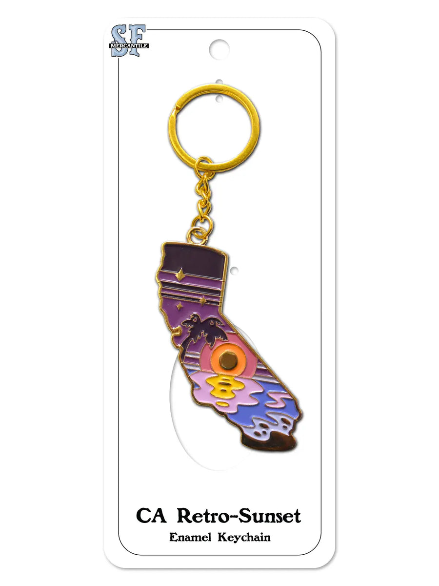 SF Mercantile Enamel Keychain, view 2, styled