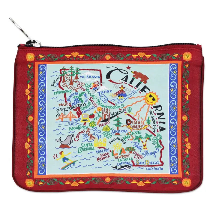 Woven California Zip Pouch