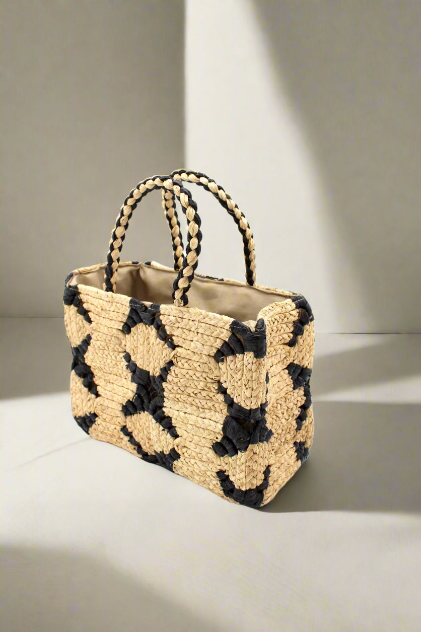 Gemma Crochet Basket Handbag