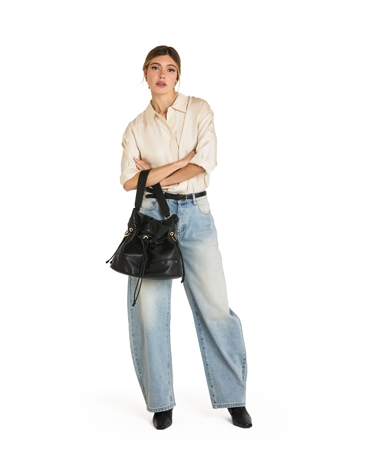 Gianna Lrg Black/BG, view 5