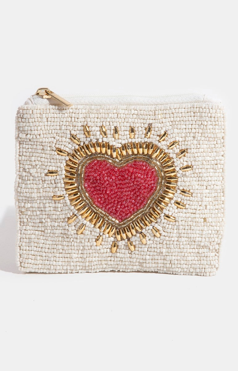 Beaded Coin Purse, view 2, styled