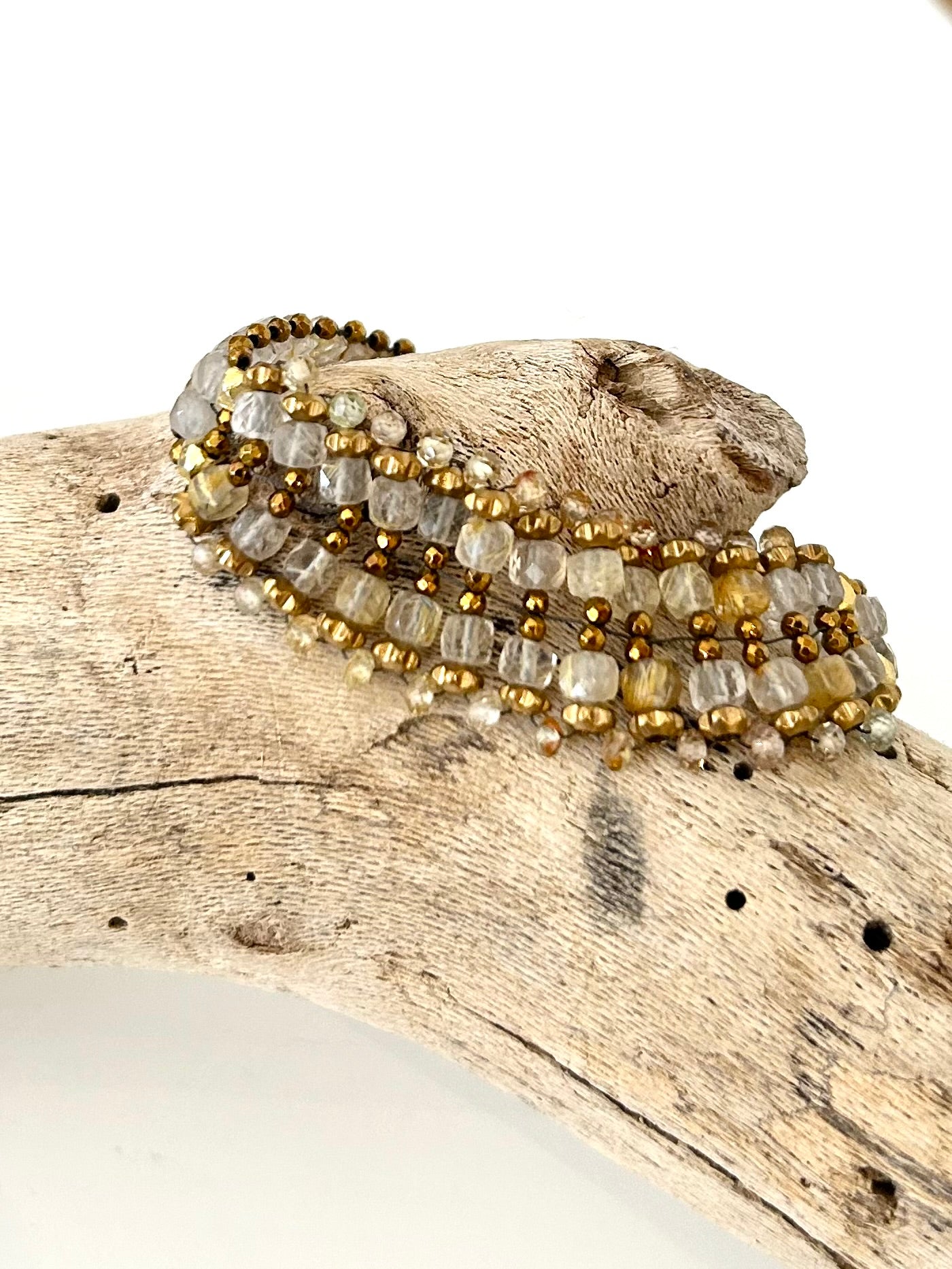 Quartz & Zircon Bracelet