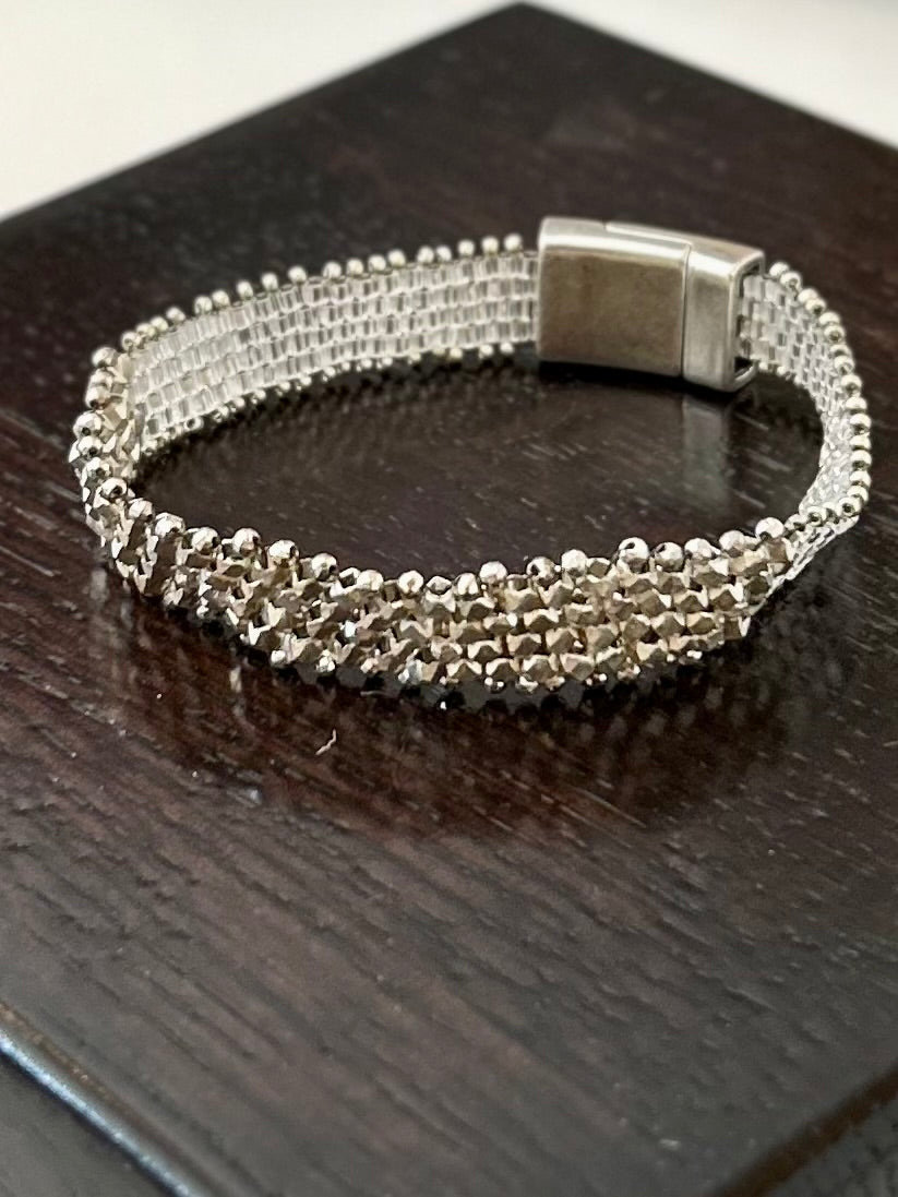 Sterling & Pyrite Bracelet