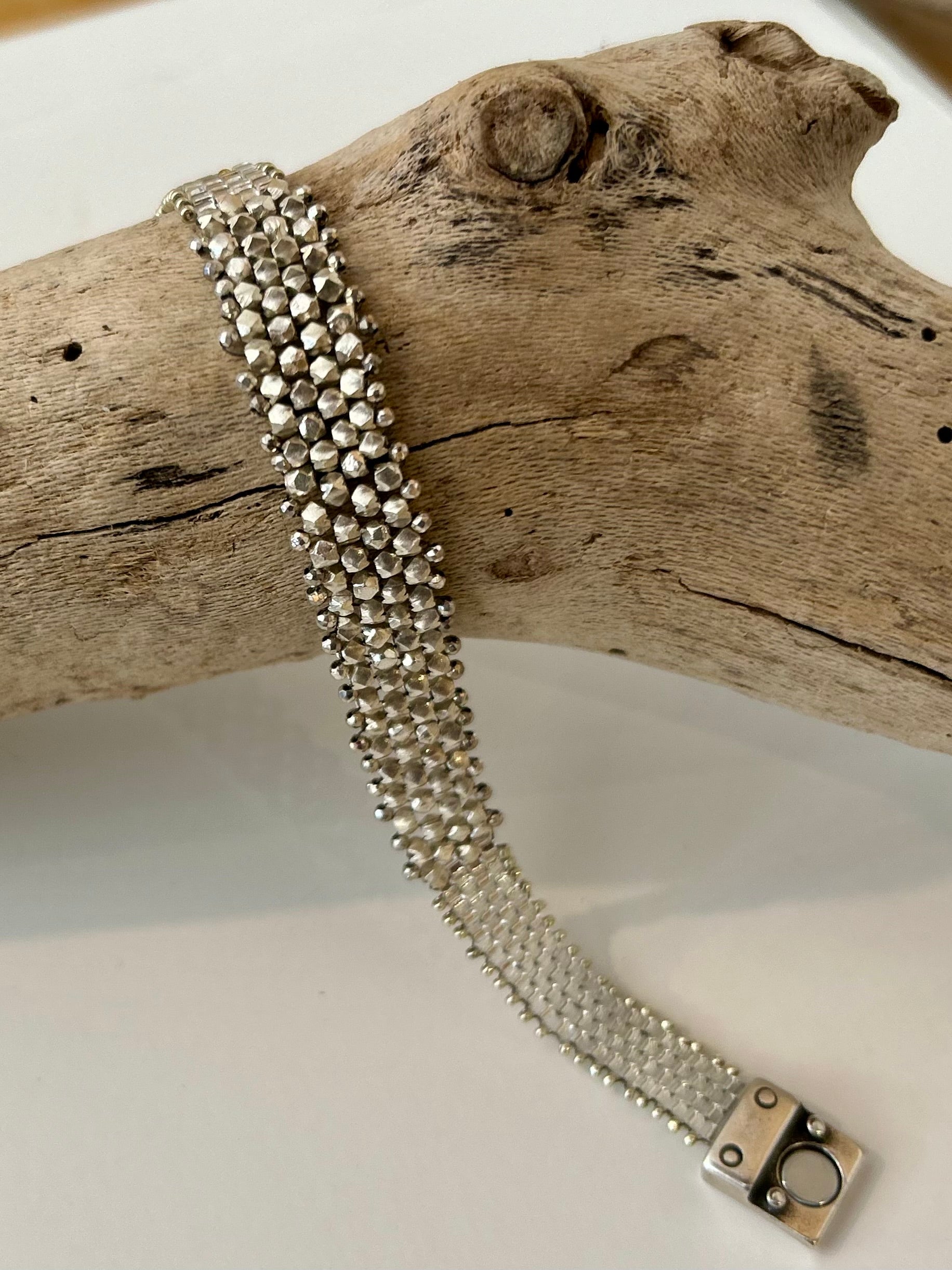 Sterling & Pyrite Bracelet