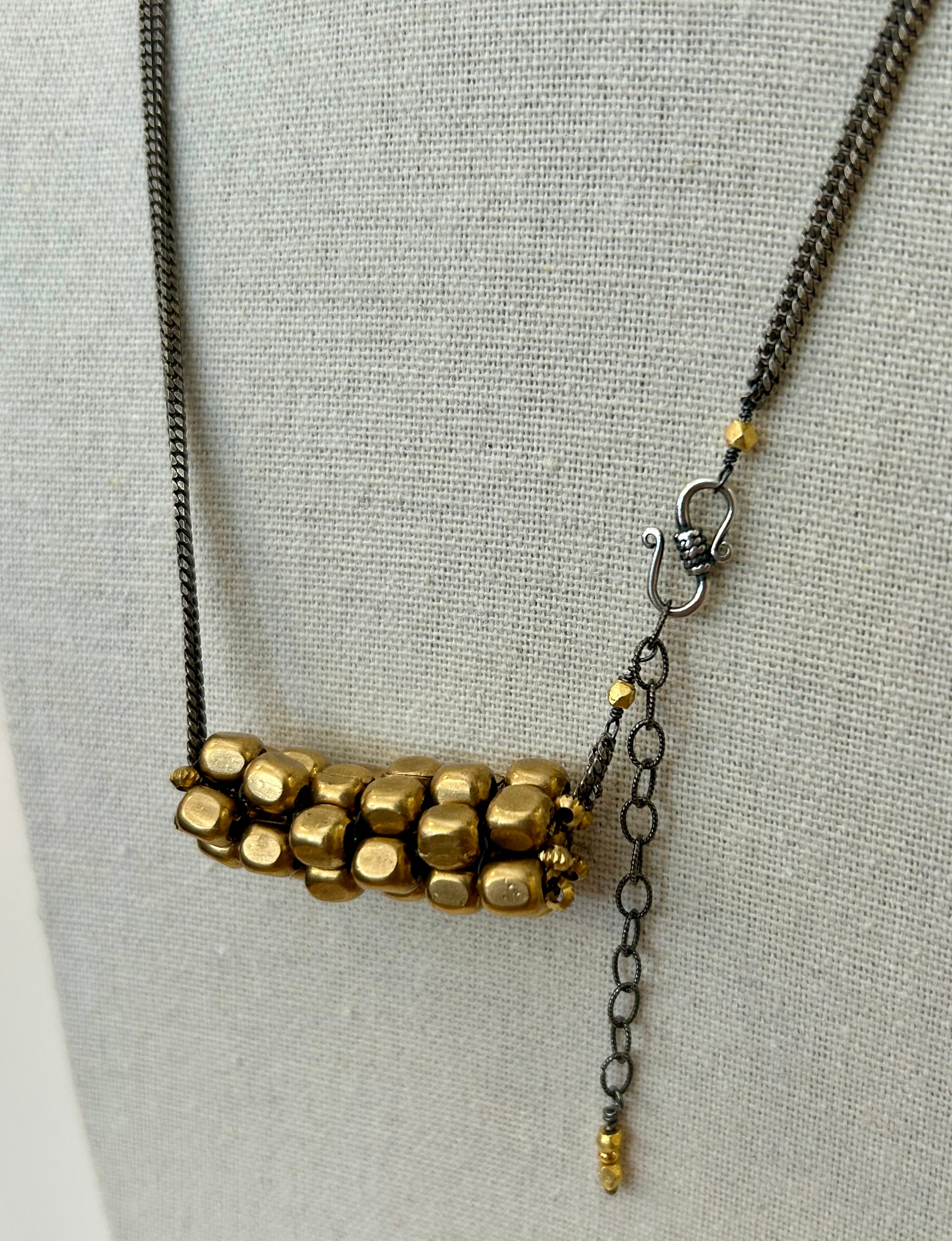 Bronze Cubes Necklace