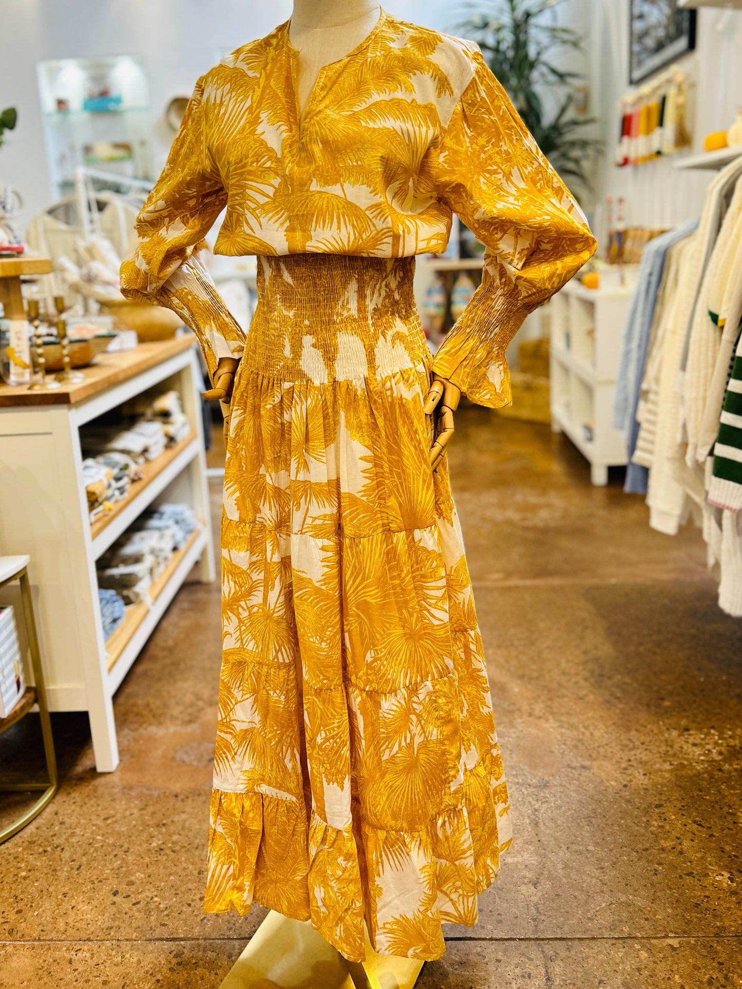 Vesprem Maize Smocked Dress