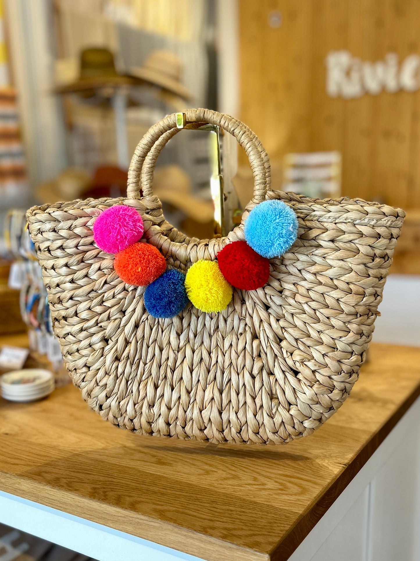 Pom Pom Tote Bag