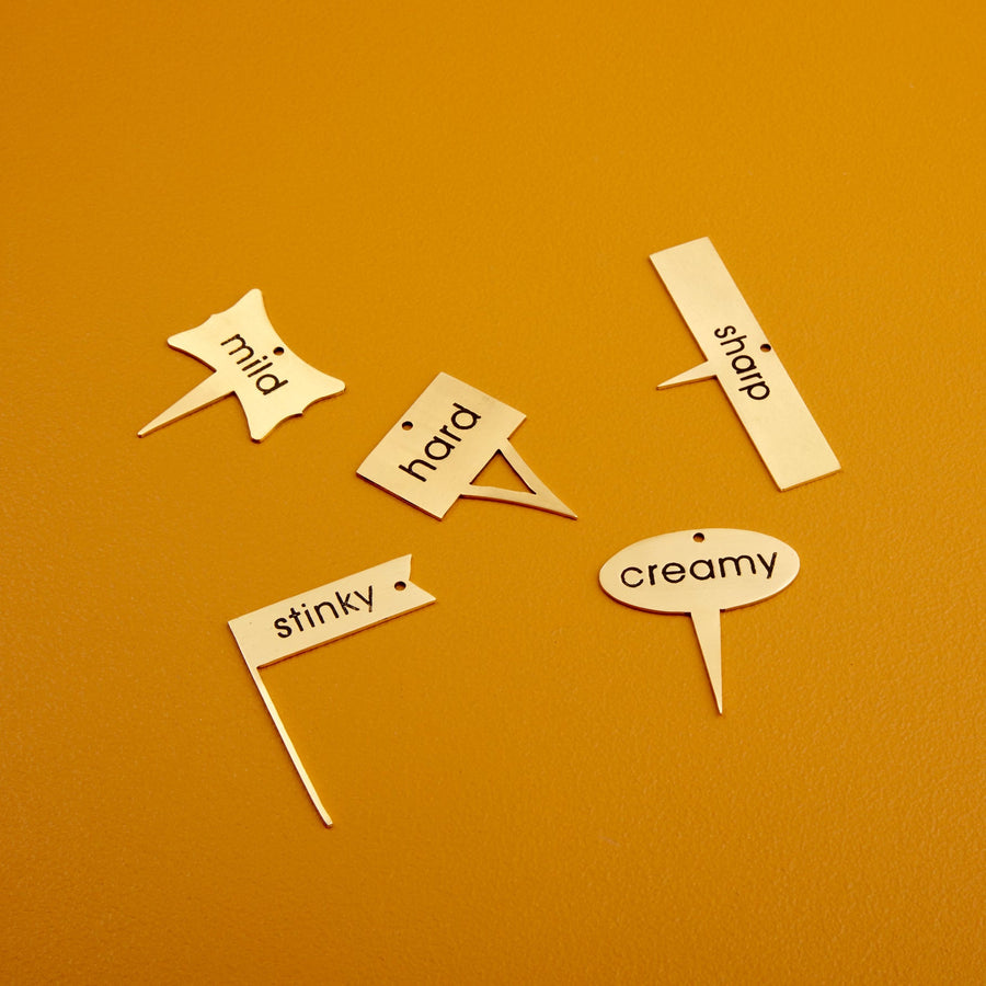 Luxe Cheese Markers, Set of 5, view 2, styled