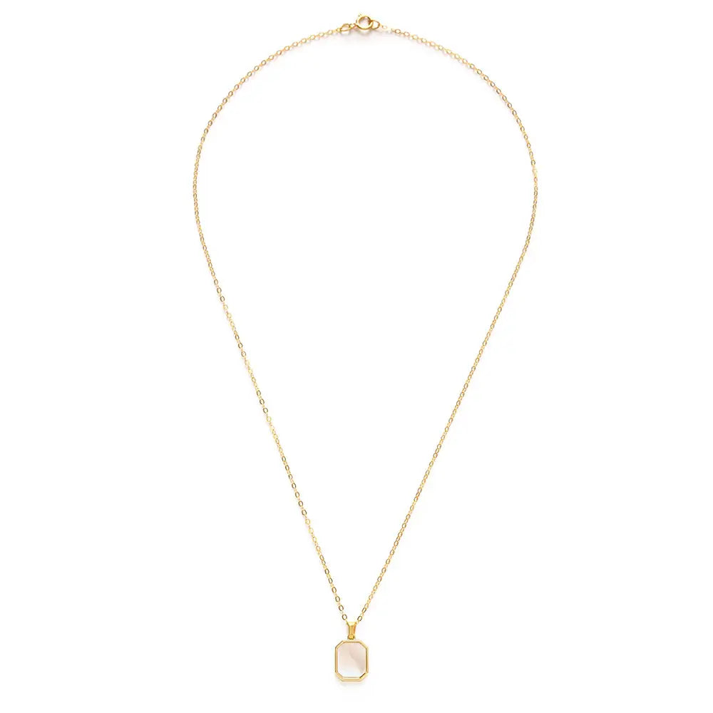 Mother of Pearl Pendant Necklace, view 2