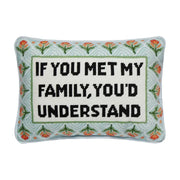 My Family Embroidered Pillow