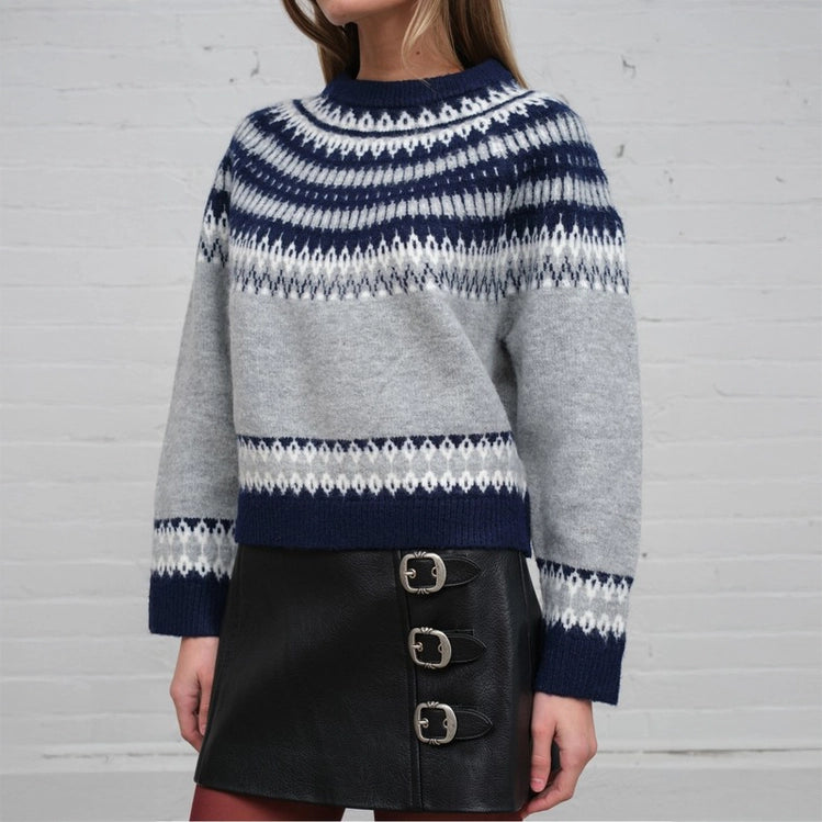 Nordic Pattern Sweater The Riviera Towel Company