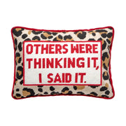 Others Were Thinking Embroidered Pillow