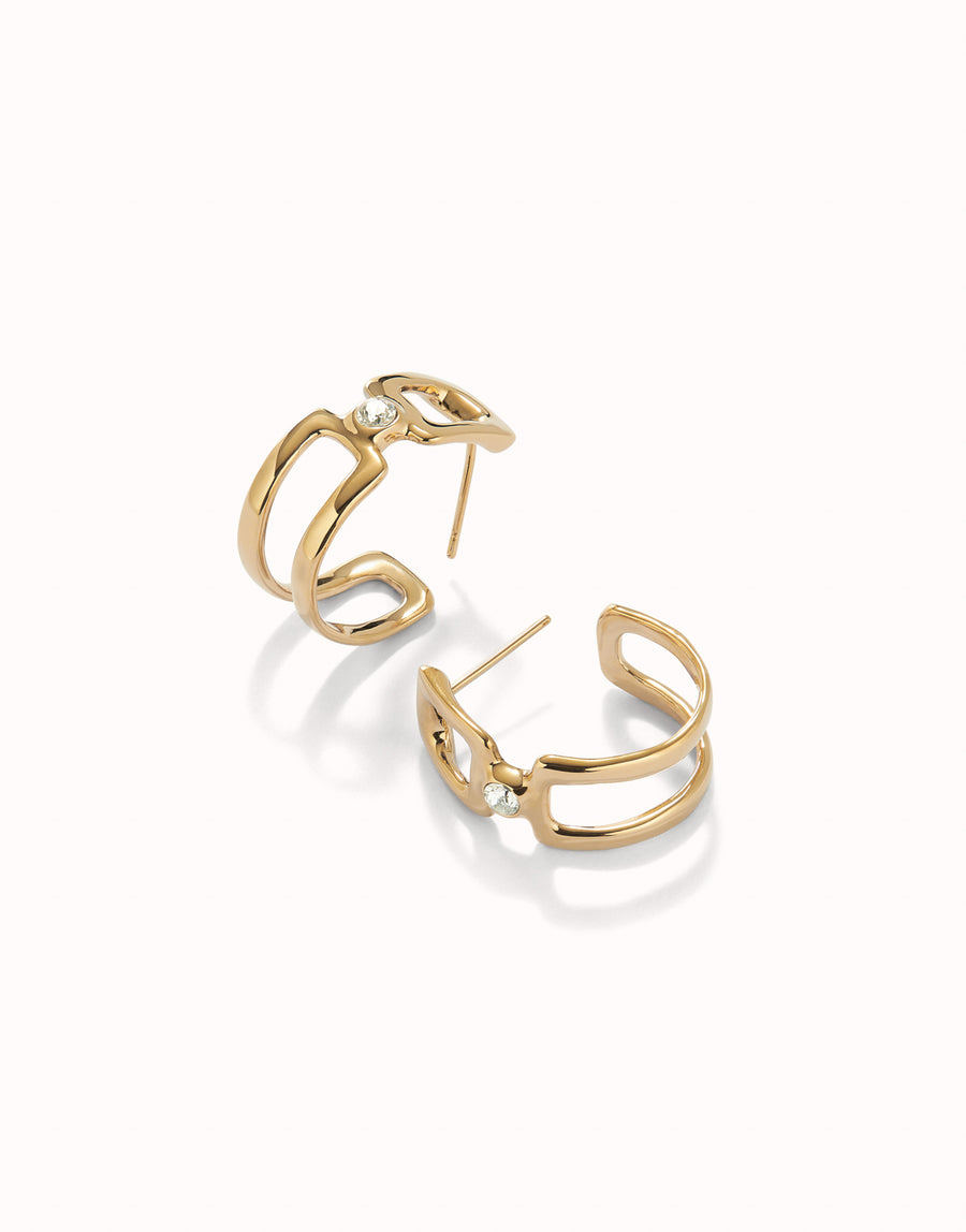 Indomable Topaz Earrings, view 2, styled