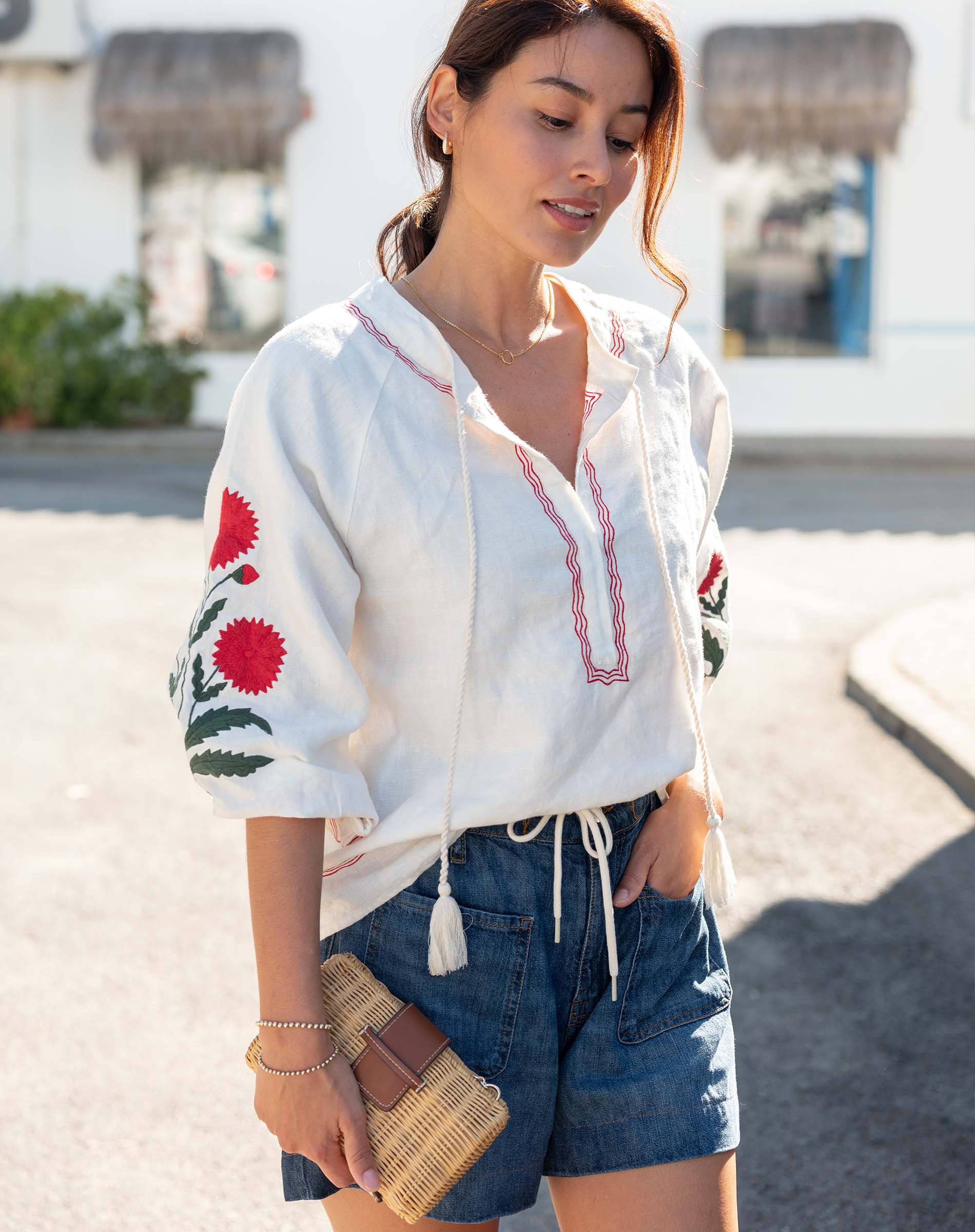 Palermo Embroidered Top