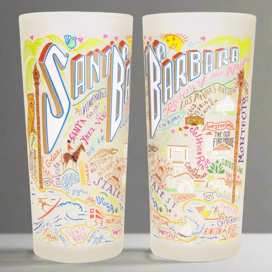 Santa Barbara Drinking Glass, view 2, styled