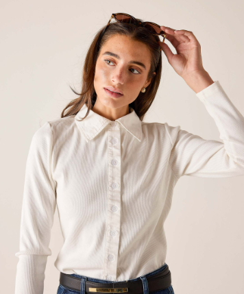 Earhart Ribbed Oxford, styled