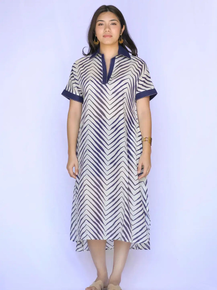 Tallulah Print Dress, view 2, styled