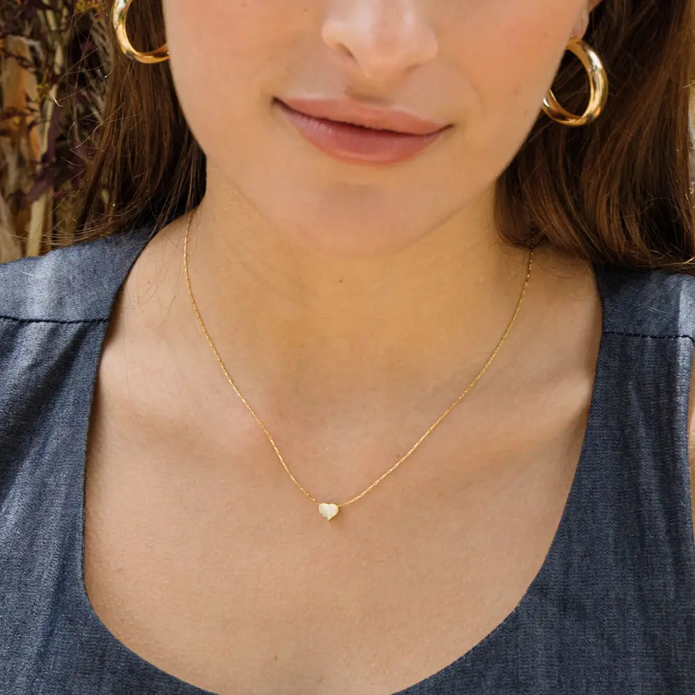 Tiny Heart Necklace, view 2