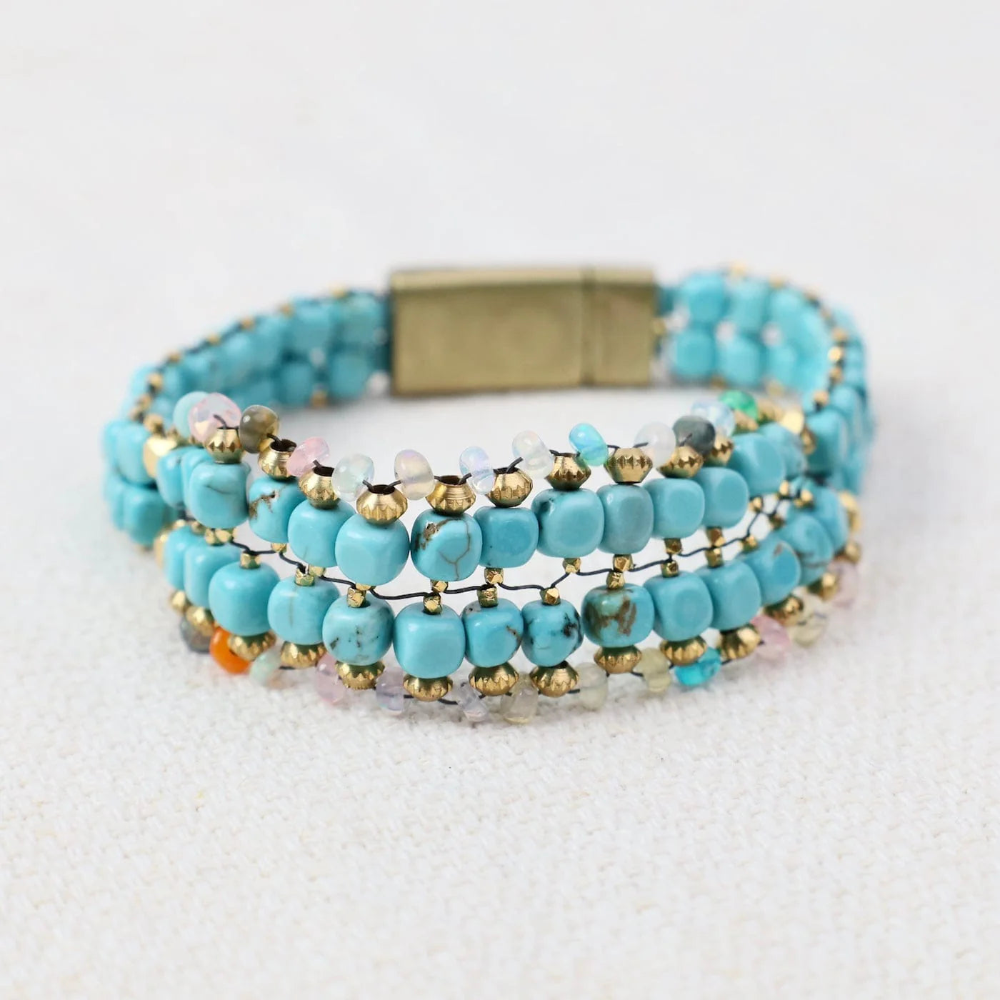 Turquoise & Opal Bracelet