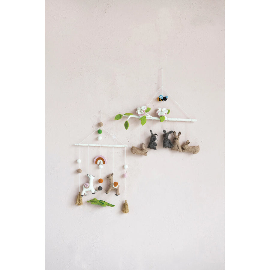 Wool Felt Mobile, view 2, styled