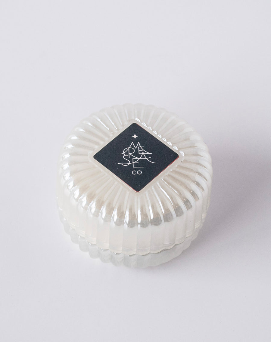 Bauble Glass Candle, view 2, styled