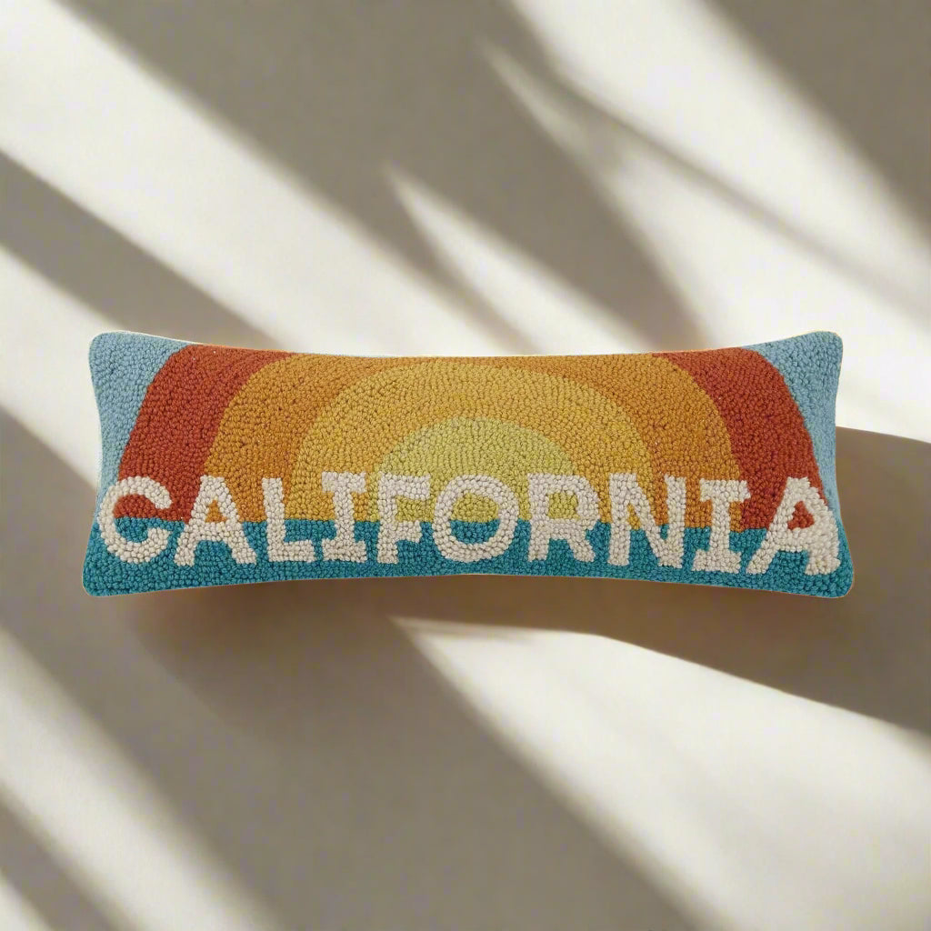 California Rainbow Hook Pillow - The Riviera Towel Company