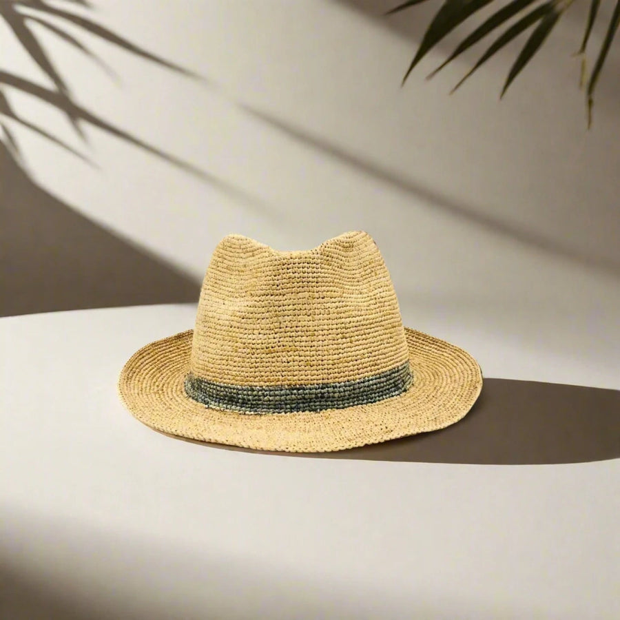 Crochet Fedora - The Riviera Towel Company, styled