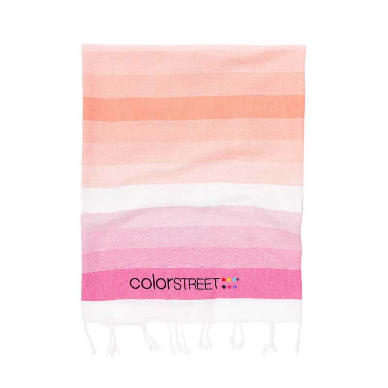 Custom embroidered Turkish towel with company logo