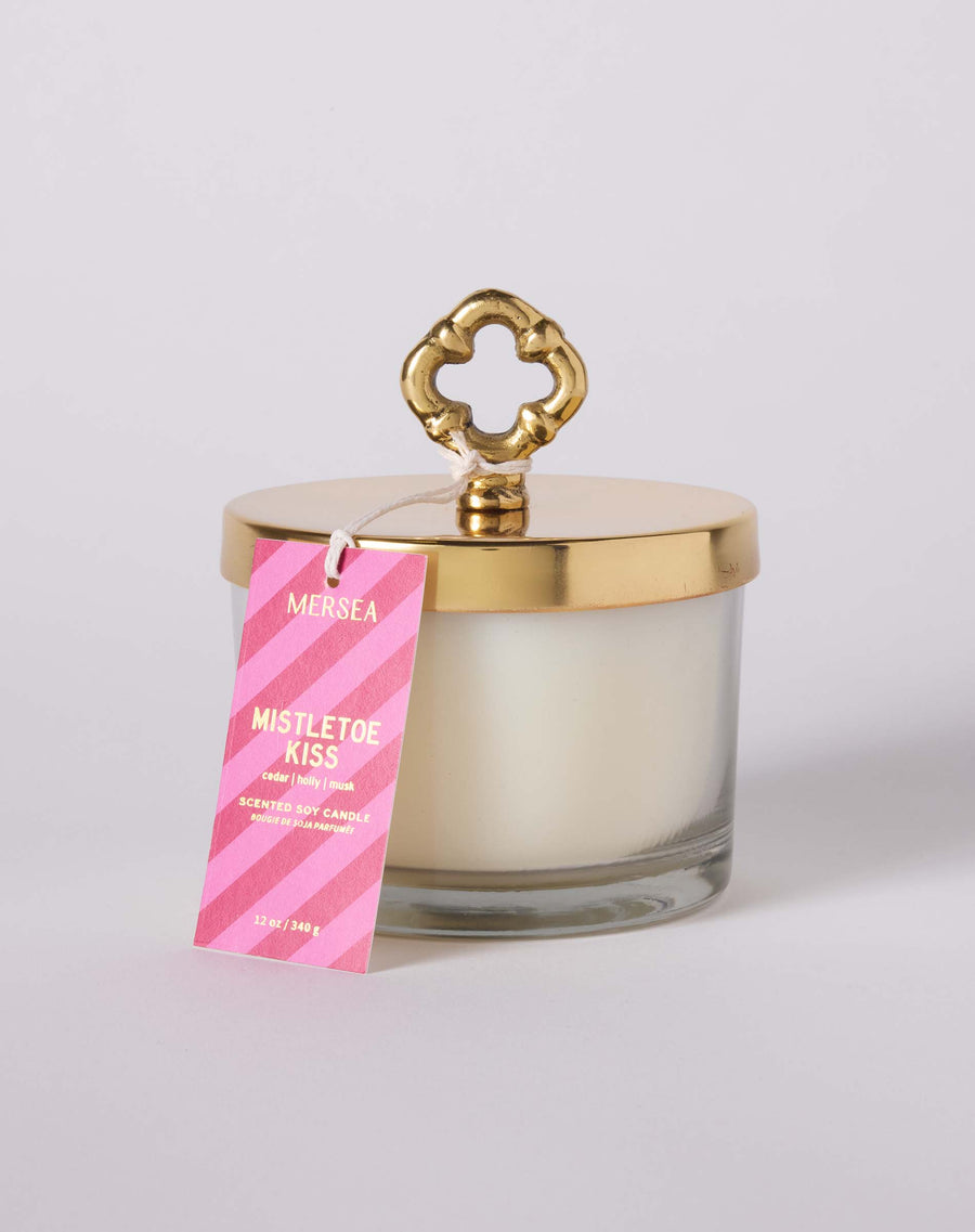 Golden Moments Candle, view 2, styled