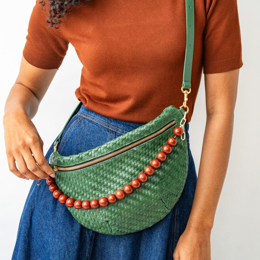 Iris Large Bead Necklace, view 2, styled