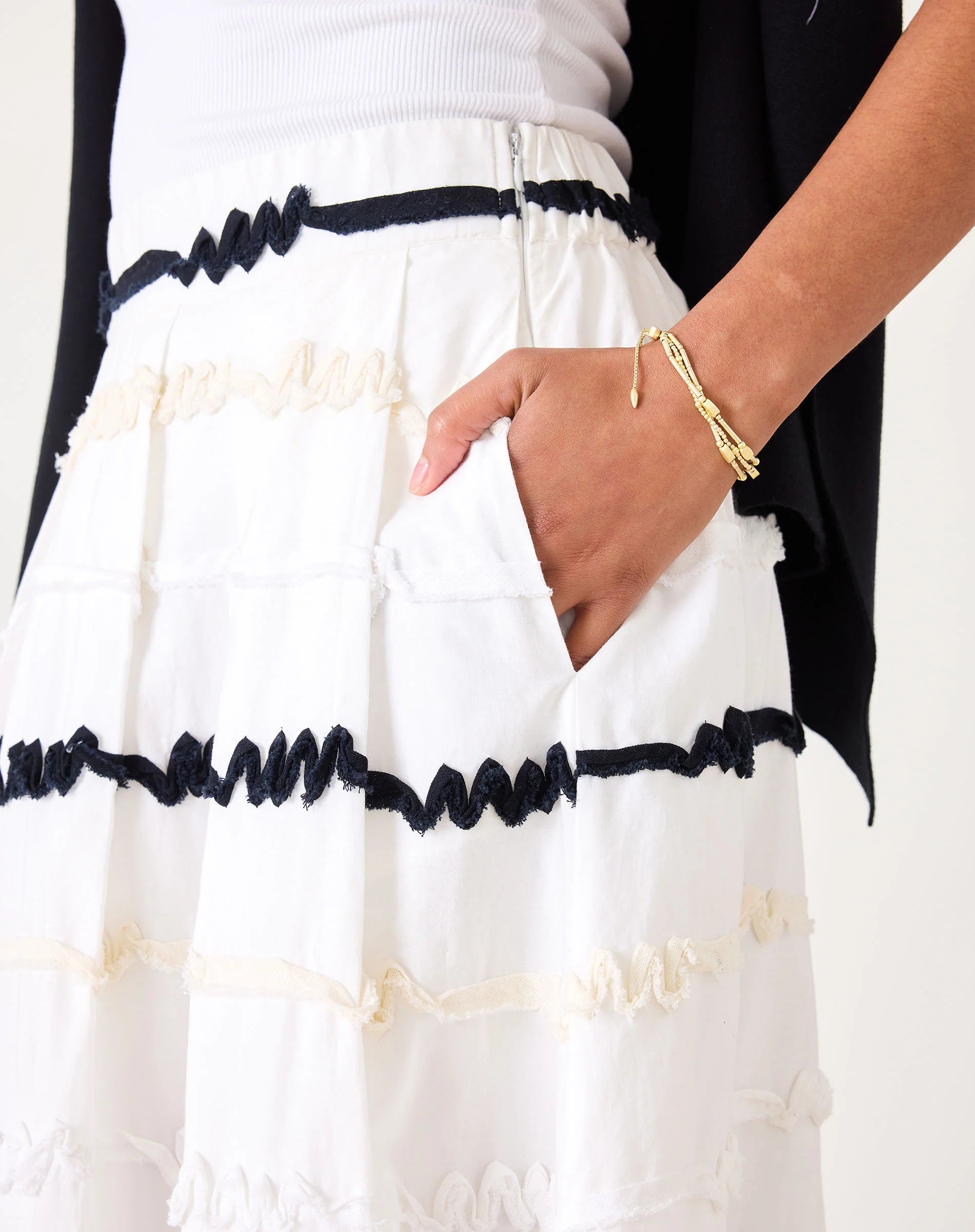 Luna Ribbon Maxi Skirt
