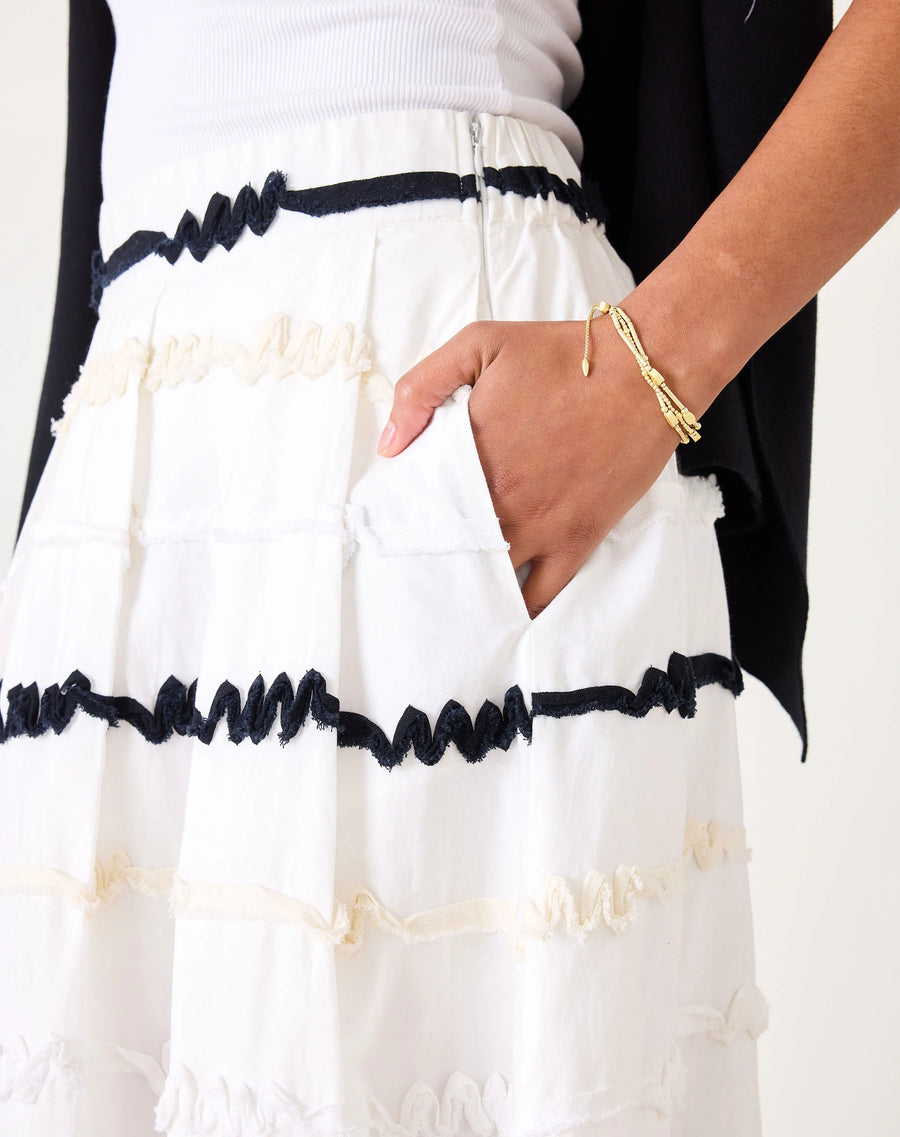 Luna Ribbon Maxi Skirt, view 2, styled