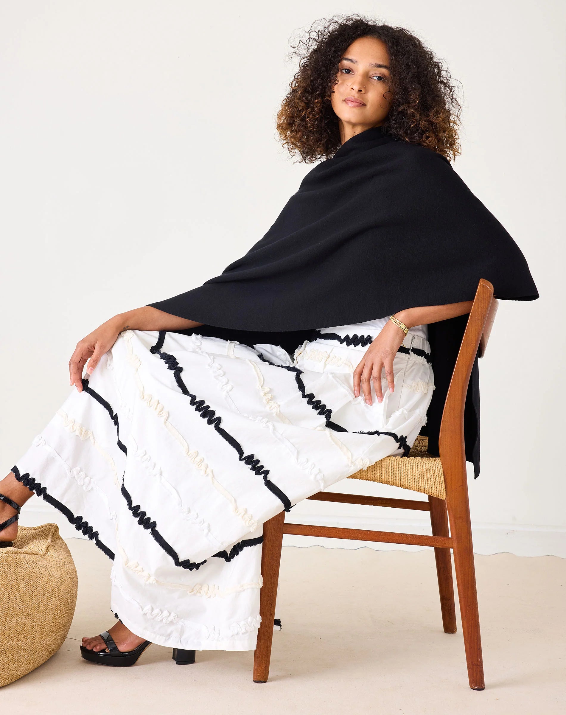 Luna Ribbon Maxi Skirt