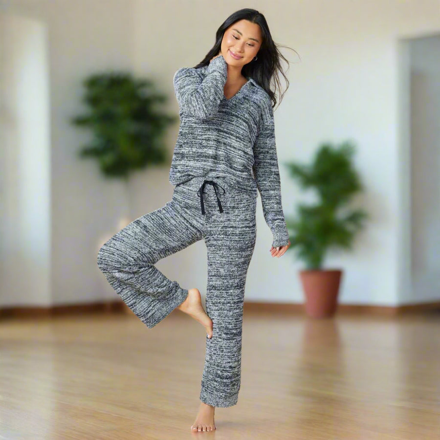 Marshmallow Johnny Collar Lounge Set - The Riviera Towel Company, styled