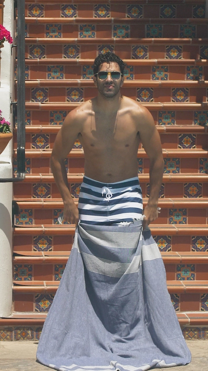 Load video: Sorrento Turkish Towel