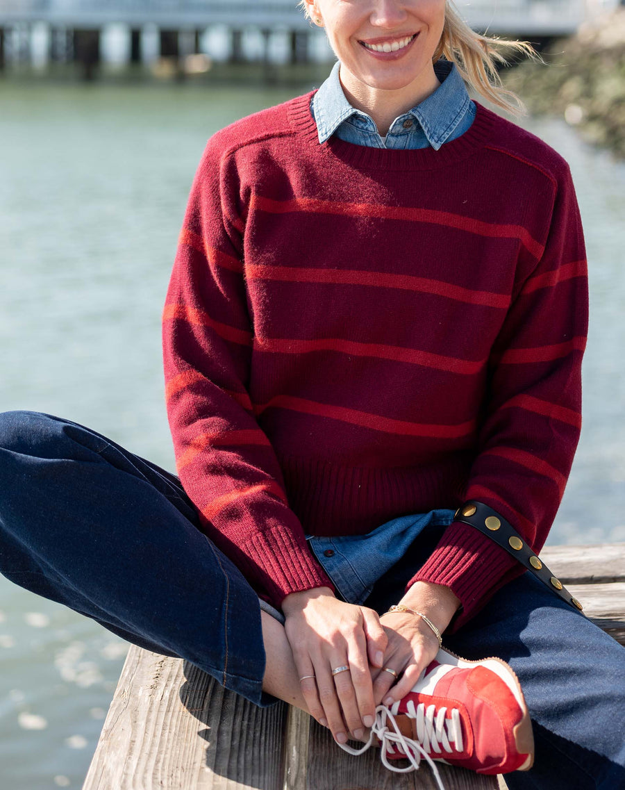 Sausalito Cashmere Sweater, view 2, styled