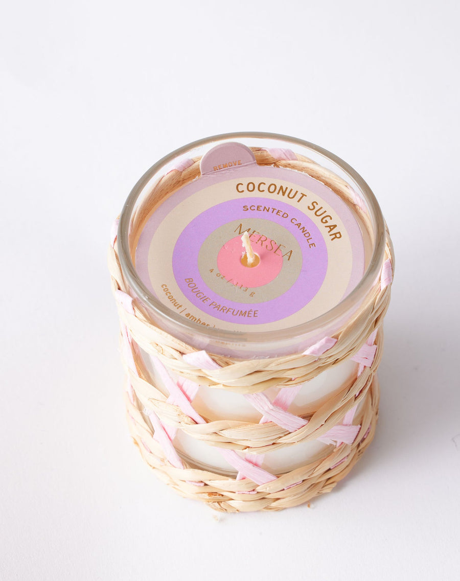 Seagrass Candle, view 2, styled