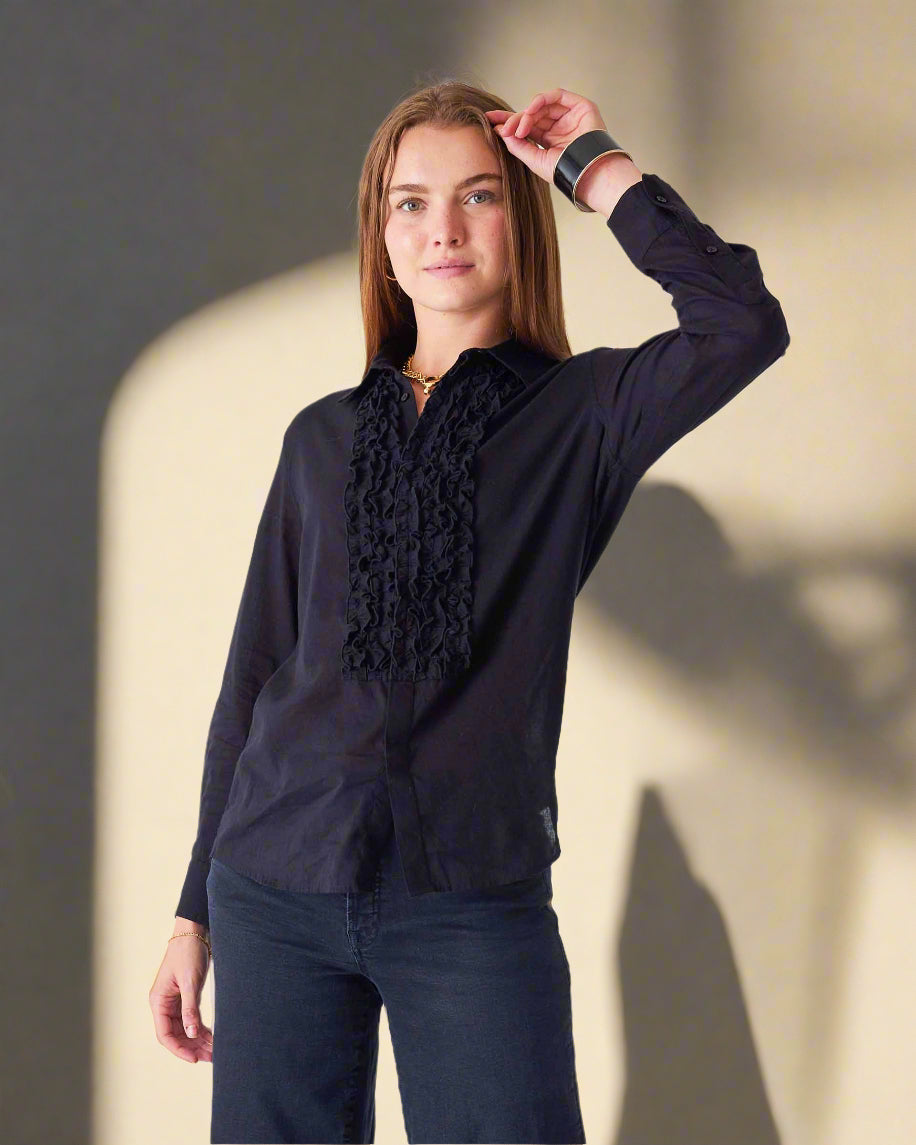 Tuxedo Ruffle Shirt
