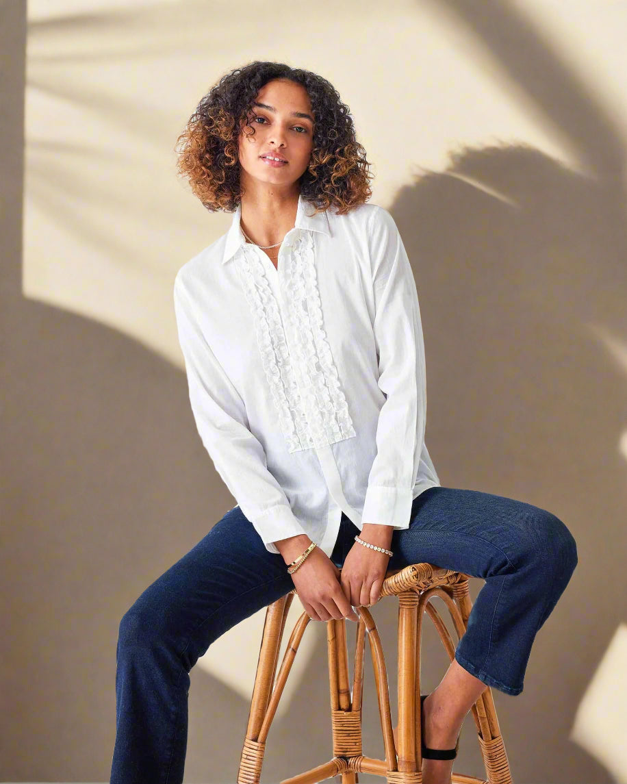 Tuxedo Ruffle Shirt