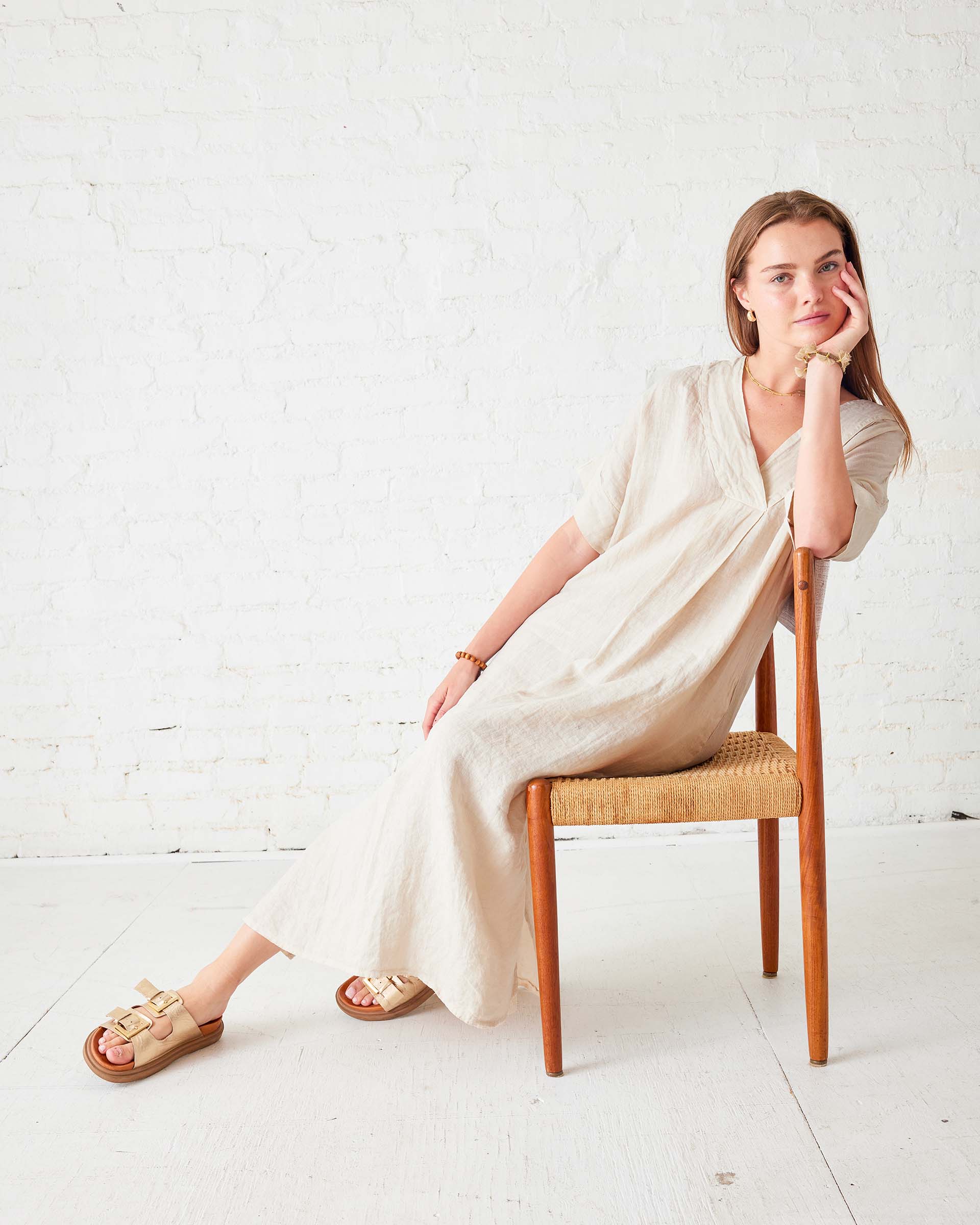 Provence Linen Kaftan Dress Provence Linen Kaftan Dress