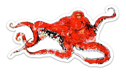 John Baran Art Stickers - The Riviera Towel Company