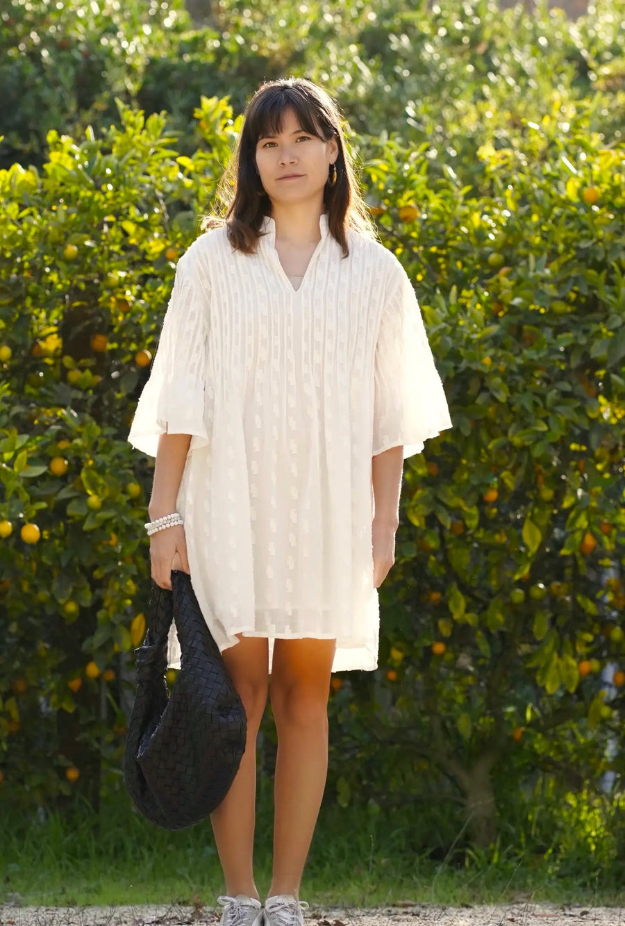 Kat Cotton Dress - The Riviera Towel Company, styled