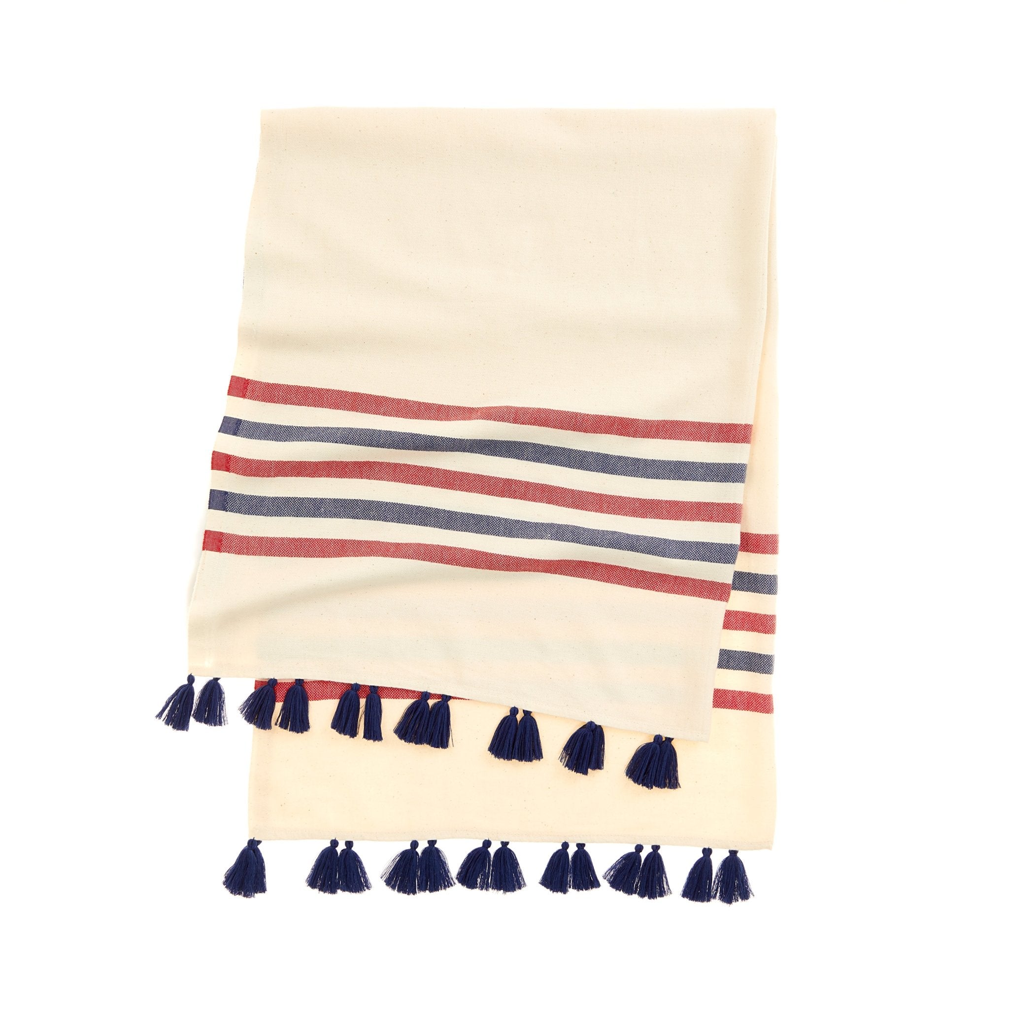 Portofino Tassel Towel - The Riviera Towel Company