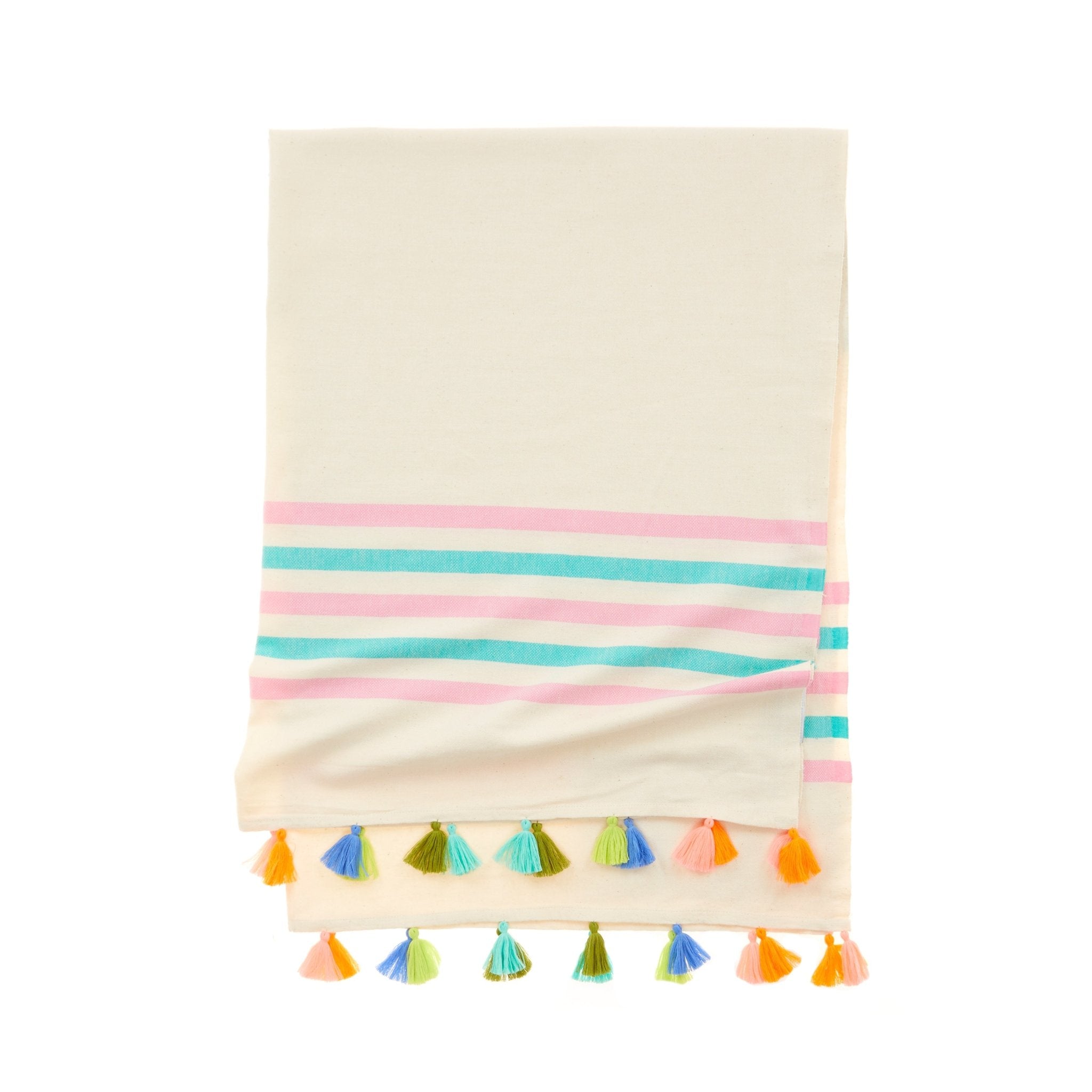 Portofino Tassel Towel - The Riviera Towel Company