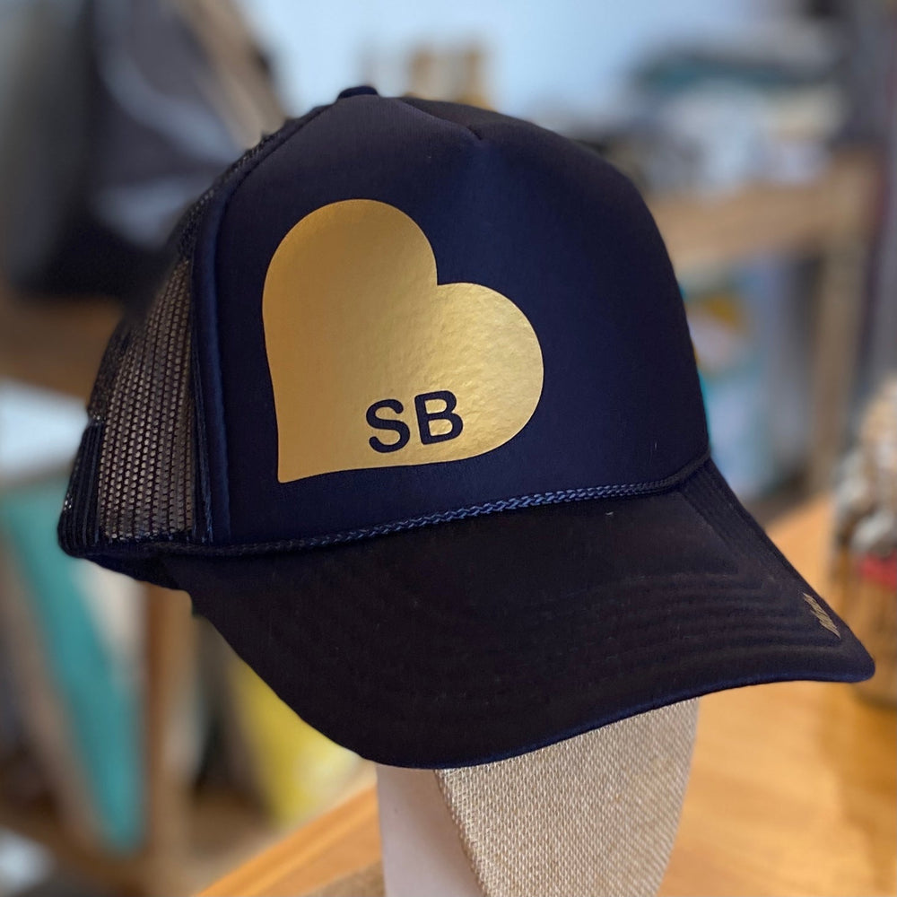 Santa Barbara Heart Trucker Hat