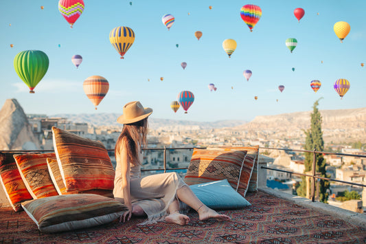 Ballooning with Turkish Towels in Cappadocia Turkey